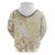 Gold And White Aoteara Horse Racing Hoodie NZ Maori Pattern