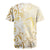 Gold And White Aoteara Horse Racing Rugby Jersey NZ Maori Pattern
