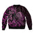 Pink Aoteara Horse Racing Bomber Jacket NZ Maori Pattern