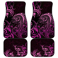 Pink Aoteara Horse Racing Car Mats NZ Maori Pattern