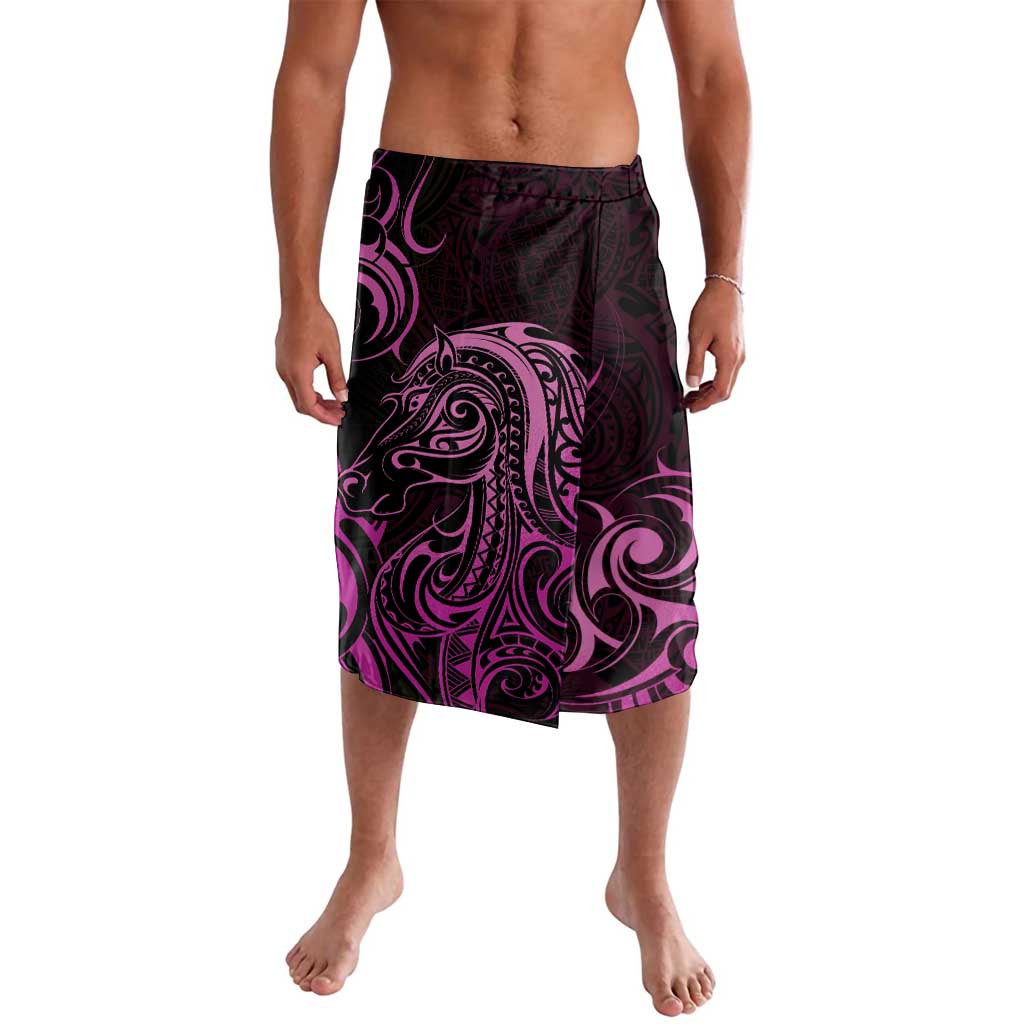 Pink Aoteara Horse Racing Lavalava NZ Maori Pattern