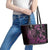 Pink Aoteara Horse Racing Leather Tote Bag NZ Maori Pattern