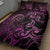 Pink Aoteara Horse Racing Quilt Bed Set NZ Maori Pattern