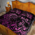 Pink Aoteara Horse Racing Quilt Bed Set NZ Maori Pattern