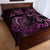 Pink Aoteara Horse Racing Quilt Bed Set NZ Maori Pattern