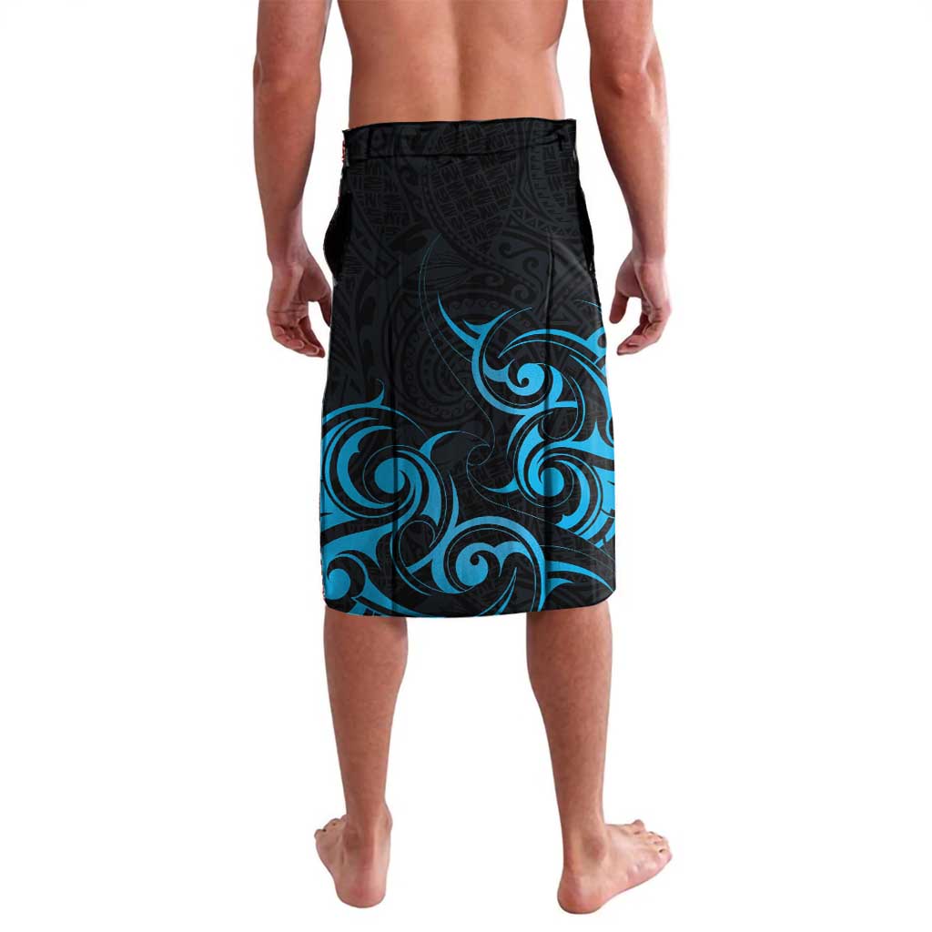 Blue Aoteara Horse Racing Lavalava NZ Maori Pattern