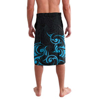 Blue Aoteara Horse Racing Lavalava NZ Maori Pattern