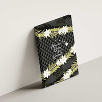 Born And Raised Aloha Hawaii Canvas Wall Art Kanaka Kakau Hawaiian Tiare Pakalana Lei - Polynesian Pride