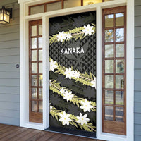 Born And Raised Aloha Hawaii Door Cover Kanaka Kakau Hawaiian Tiare Pakalana Lei LT14 - Polynesian Pride