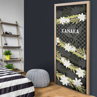 Born And Raised Aloha Hawaii Door Cover Kanaka Kakau Hawaiian Tiare Pakalana Lei LT14 - Polynesian Pride