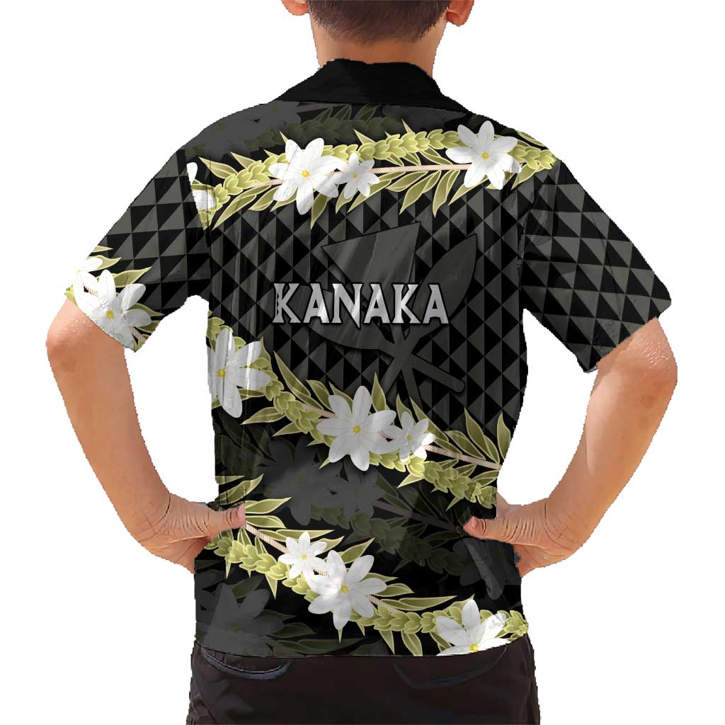Born And Raised Aloha Hawaii Hawaiian Shirt Kanaka Kakau Hawaiian Tiare Pakalana Lei - Polynesian Pride