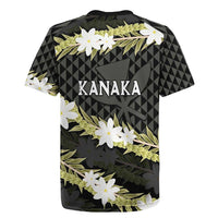Born And Raised Aloha Hawaii Rugby Jersey Kanaka Kakau Hawaiian Tiare Pakalana Lei - Polynesian Pride