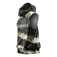 Born And Raised Aloha Hawaii Sleeveless Hoodie Kanaka Kakau Hawaiian Tiare Pakalana Lei LT14 - Polynesian Pride