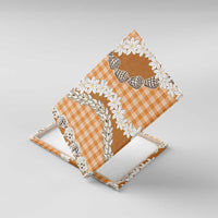 Orange Hawaii Tiare and Shell Lei Canvas Wall Art Hawaiian Palaka Luxury Vibes - Polynesian Pride