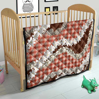 Red Hawaii Tiare and Shell Lei Quilt Hawaiian Palaka Luxury Vibes - Polynesian Pride