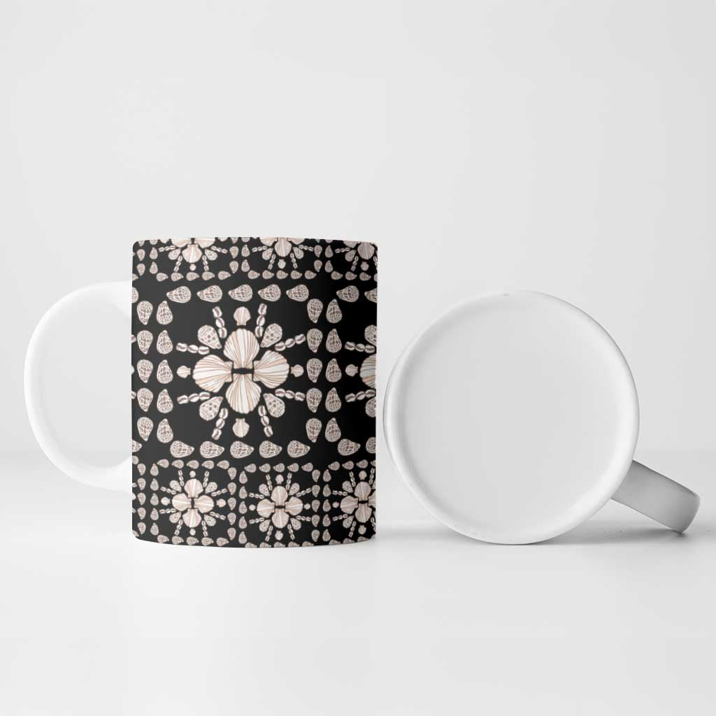 Aloha Hawaii Shell Quilt Ceramic Mug Seamless Style - Polynesian Pride