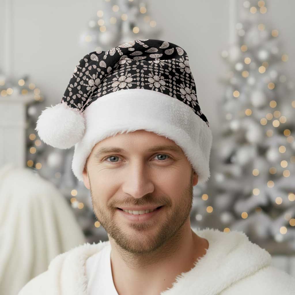 Aloha Hawaii Shell Quilt Christmas Santa Hat Seamless Style - Polynesian Pride