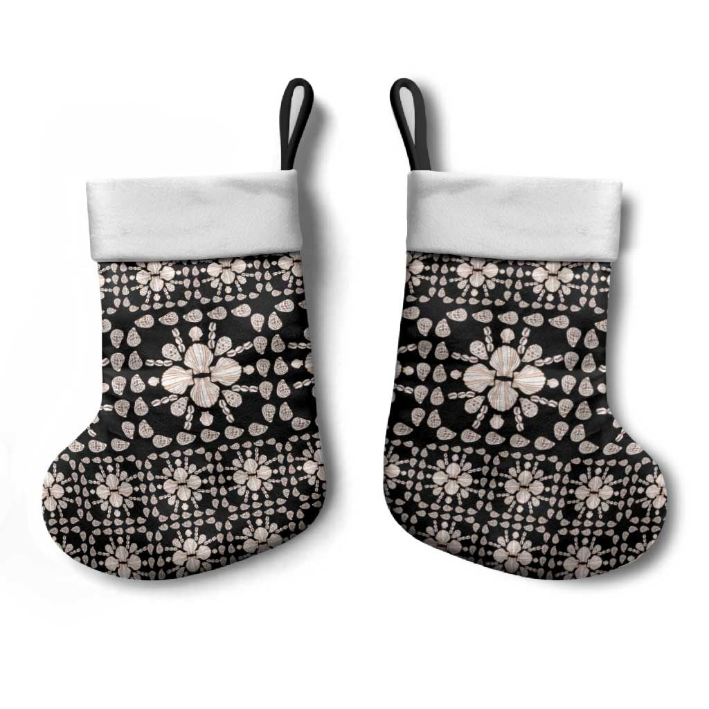 Aloha Hawaii Shell Quilt Christmas Stocking Seamless Style - Polynesian Pride