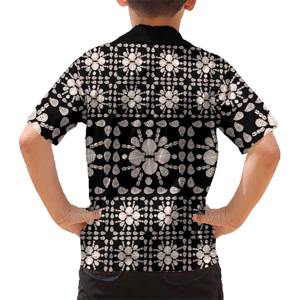 Aloha Hawaii Shell Quilt Family Matching Tank Maxi Dress and Hawaiian Shirt Seamless Style - Polynesian Pride