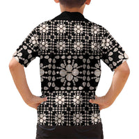 Aloha Hawaii Shell Quilt Family Matching Tank Maxi Dress and Hawaiian Shirt Seamless Style - Polynesian Pride