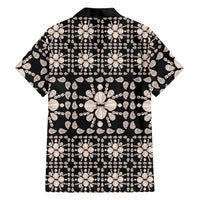 Aloha Hawaii Shell Quilt Family Matching Tank Maxi Dress and Hawaiian Shirt Seamless Style - Polynesian Pride