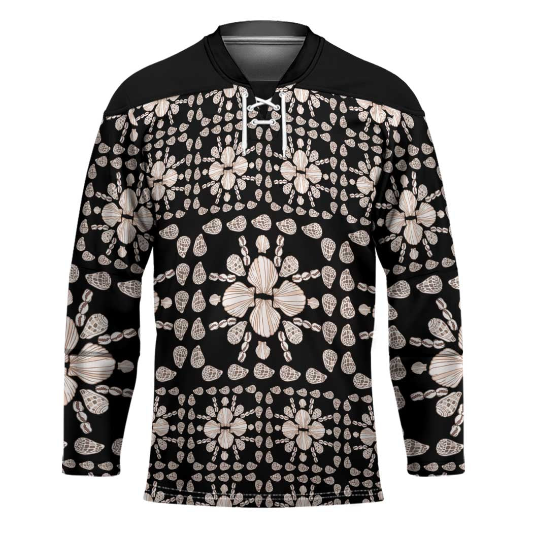 Aloha Hawaii Shell Quilt Hockey Jersey Seamless Style - Polynesian Pride