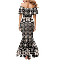 Aloha Hawaii Shell Quilt Mermaid Dress Seamless Style - Polynesian Pride