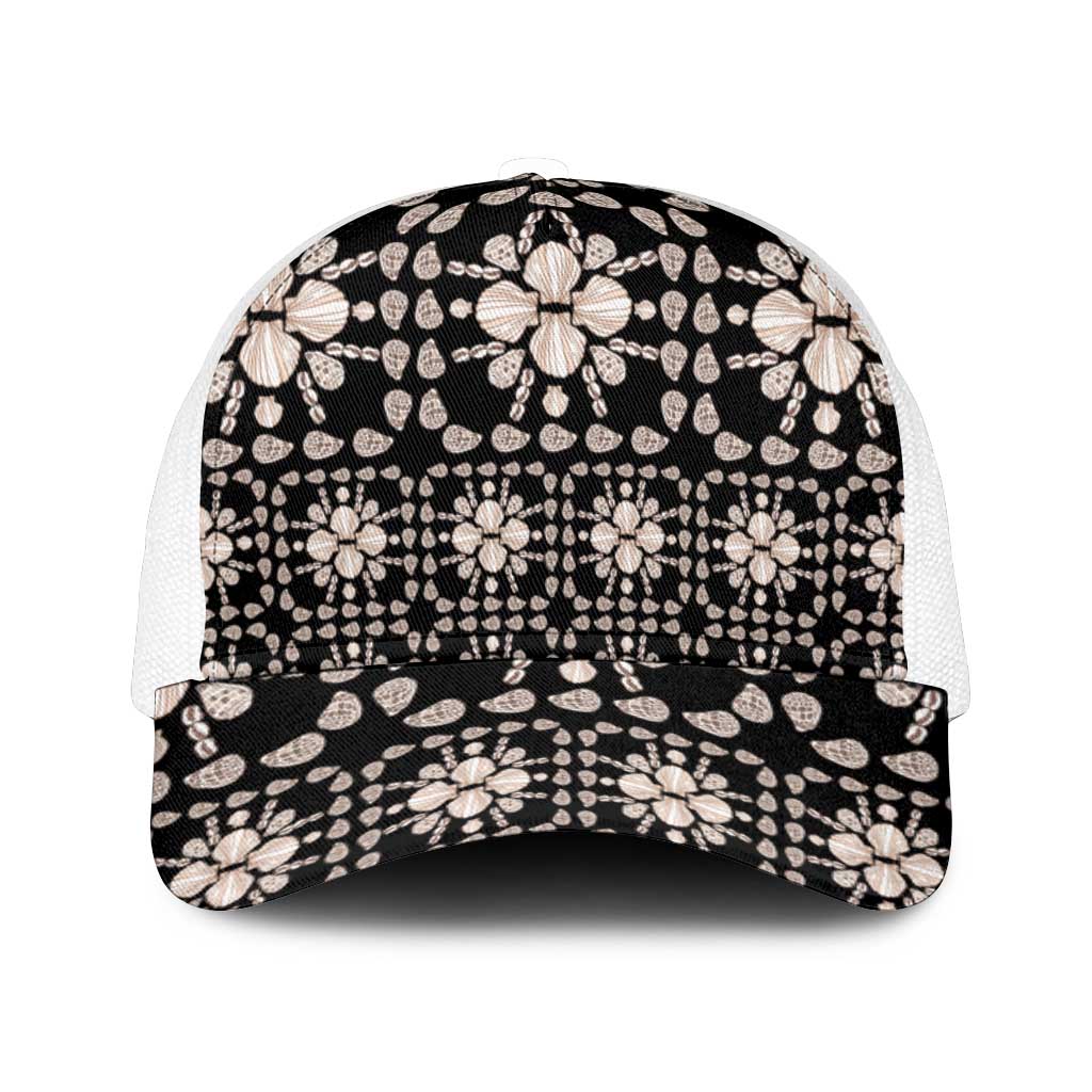 Aloha Hawaii Shell Quilt Mesh Trucker Cap Seamless Style - Polynesian Pride