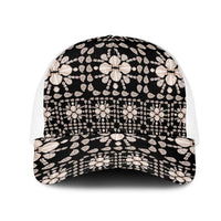 Aloha Hawaii Shell Quilt Mesh Trucker Cap Seamless Style - Polynesian Pride
