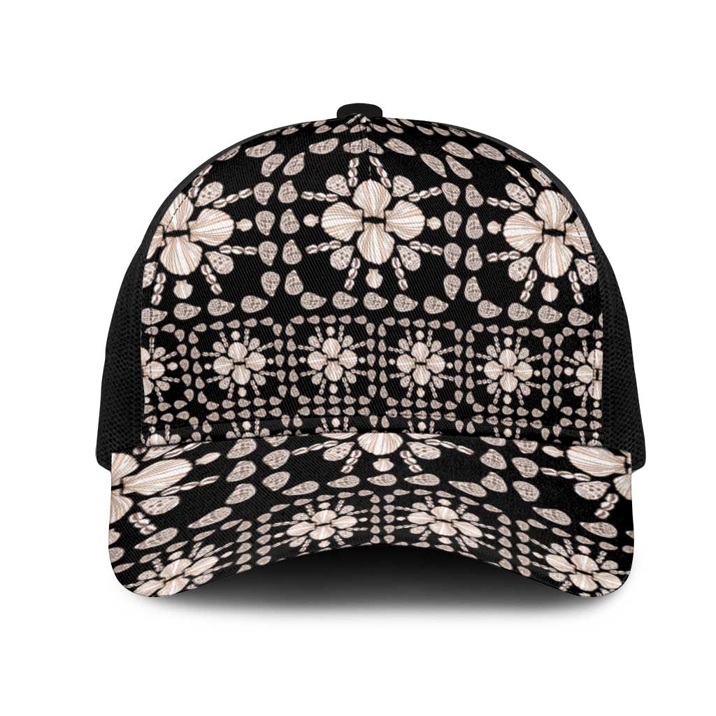 Aloha Hawaii Shell Quilt Mesh Trucker Cap Seamless Style - Polynesian Pride