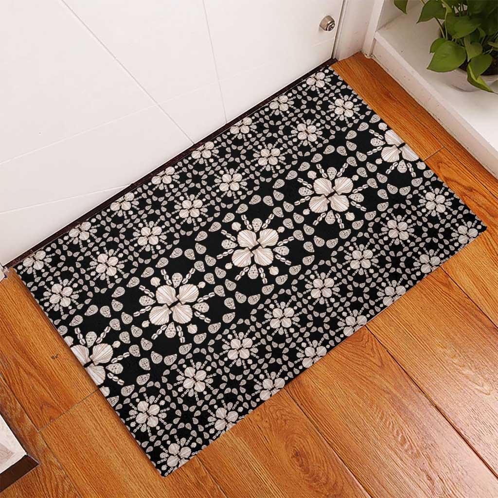 Aloha Hawaii Shell Quilt Rubber Doormat Seamless Style - Polynesian Pride