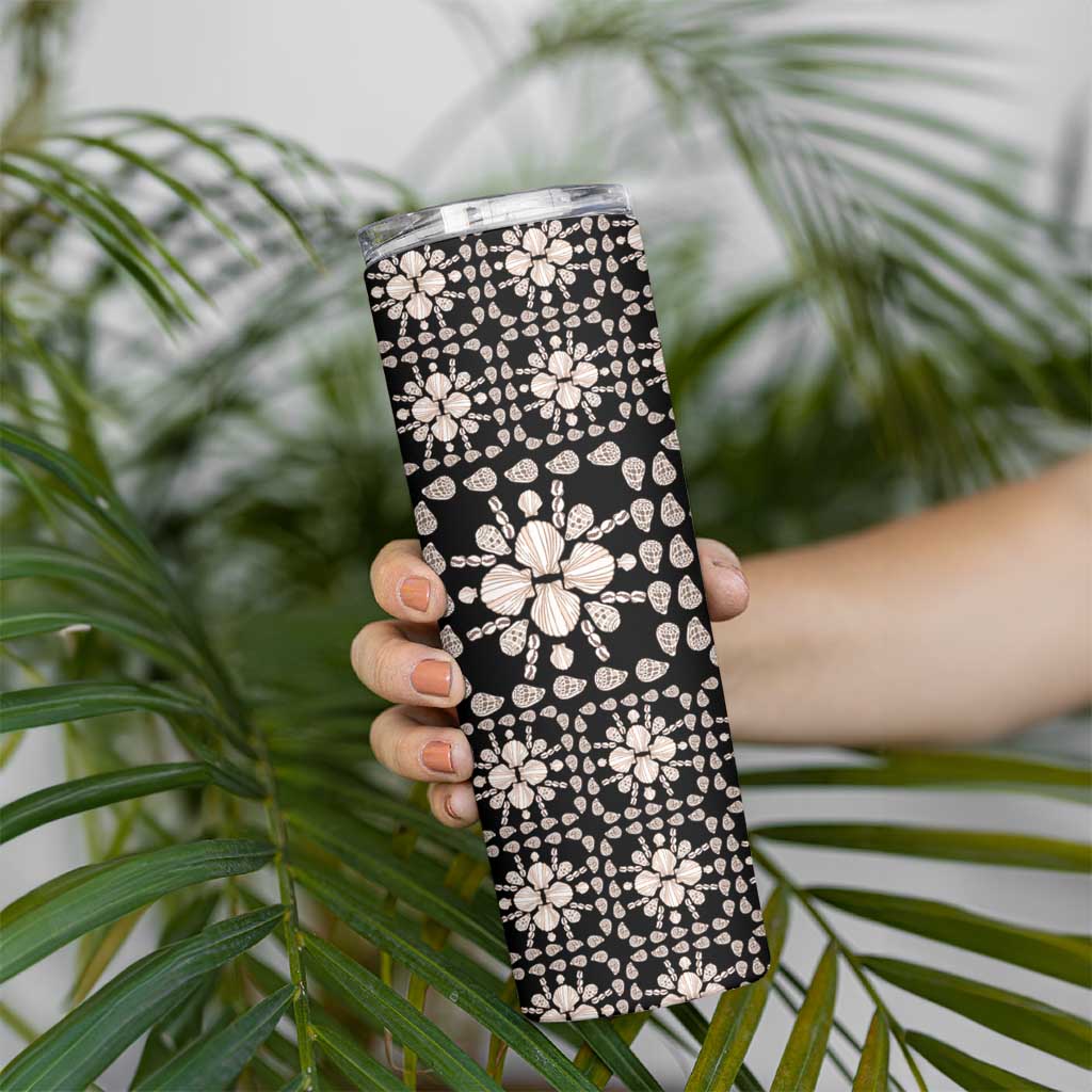 Aloha Hawaii Shell Quilt Skinny Tumbler Seamless Style - Polynesian Pride