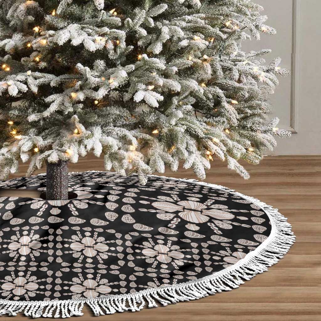 Aloha Hawaii Shell Quilt Tree Skirt Seamless Style - Polynesian Pride