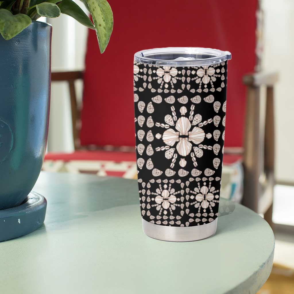 Aloha Hawaii Shell Quilt Tumbler Cup Seamless Style - Polynesian Pride