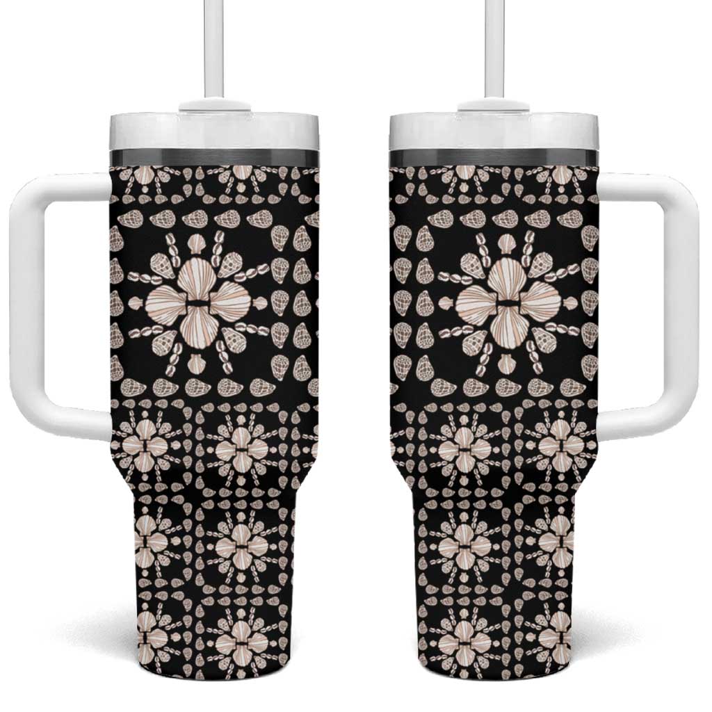Aloha Hawaii Shell Quilt Tumbler With Handle Seamless Style - Polynesian Pride