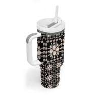 Aloha Hawaii Shell Quilt Tumbler With Handle Seamless Style - Polynesian Pride