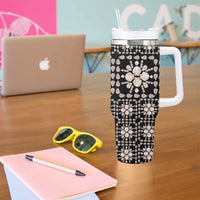 Aloha Hawaii Shell Quilt Tumbler With Handle Seamless Style - Polynesian Pride