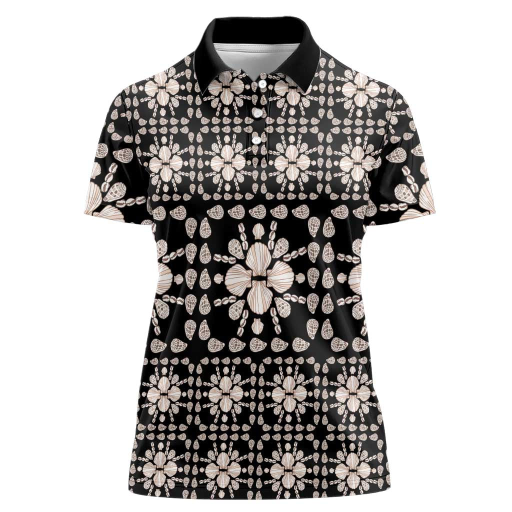Aloha Hawaii Shell Quilt Women Polo Shirt Seamless Style - Polynesian Pride