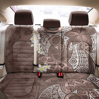 Mocha Mousse Polynesian Tribal Frangipani Tropical Vibe Back Car Seat Cover