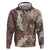 Mocha Mousse Polynesian Tribal Frangipani Tropical Vibe Hoodie