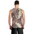 Mocha Mousse Polynesian Tribal Frangipani Tropical Vibe Men Tank Top