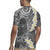 Gray Polynesian Tribal Frangipani Tropical Vibe Rugby Jersey