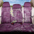 Pink Polynesian Tribal Frangipani Tropical Vibe Back Car Seat Cover