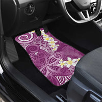Pink Polynesian Tribal Frangipani Tropical Vibe Car Mats