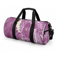 Pink Polynesian Tribal Frangipani Tropical Vibe Duffle Bag LT14 - Polynesian Pride