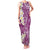 Pink Polynesian Tribal Frangipani Tropical Vibe Family Matching Tank Maxi Dress and Hawaiian Shirt