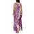 Pink Polynesian Tribal Frangipani Tropical Vibe Family Matching Tank Maxi Dress and Hawaiian Shirt