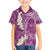 Pink Polynesian Tribal Frangipani Tropical Vibe Family Matching Tank Maxi Dress and Hawaiian Shirt