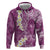 Pink Polynesian Tribal Frangipani Tropical Vibe Hoodie