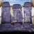Violet Polynesian Tribal Frangipani Tropical Vibe Back Car Seat Cover